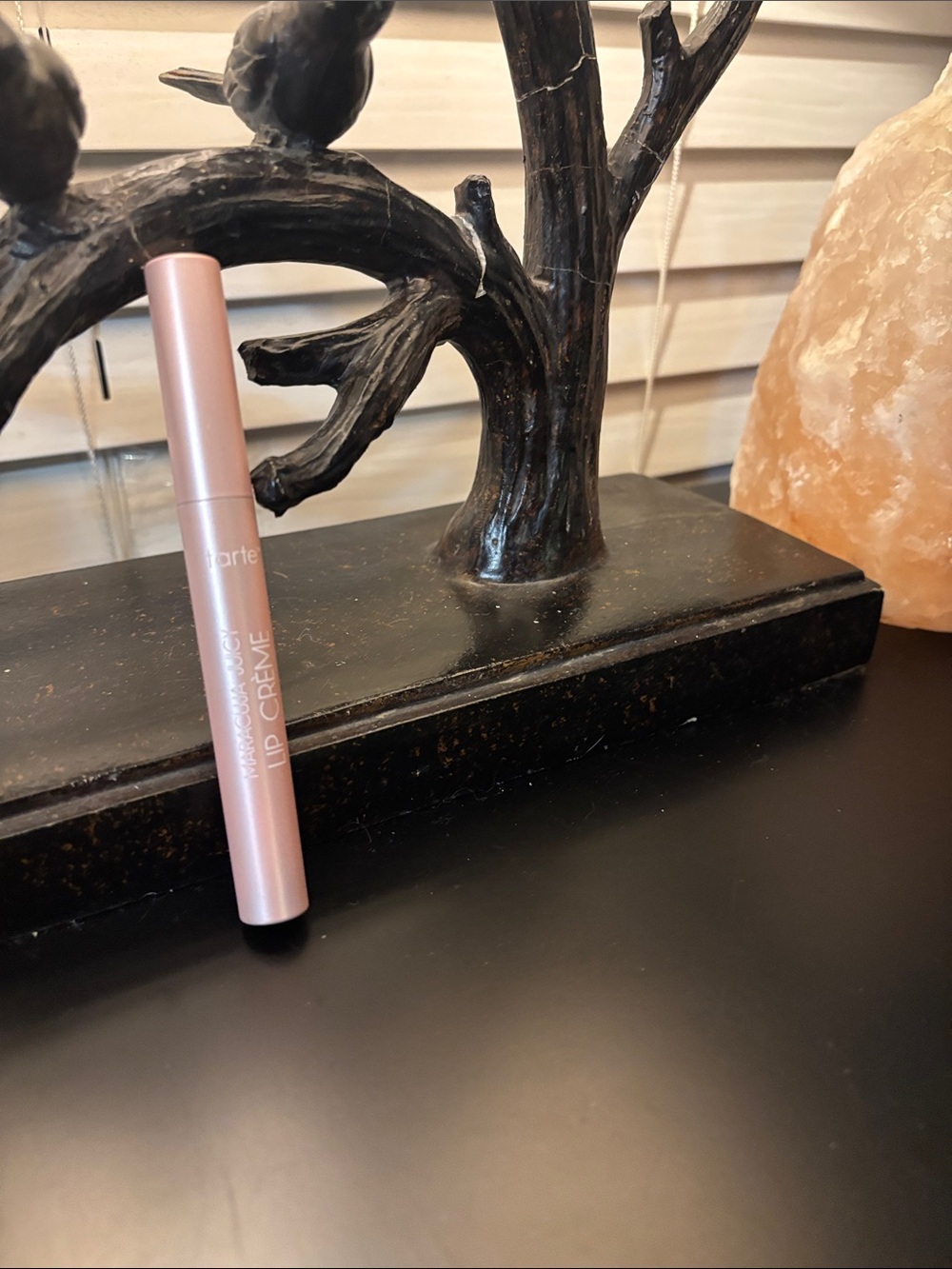 tarte Lip Crème in peachy pink